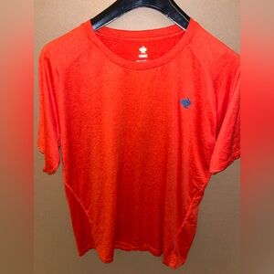 Running Rabbit Shirt Mens XL Orange Short Sleeve Athletic Active Gym Mint